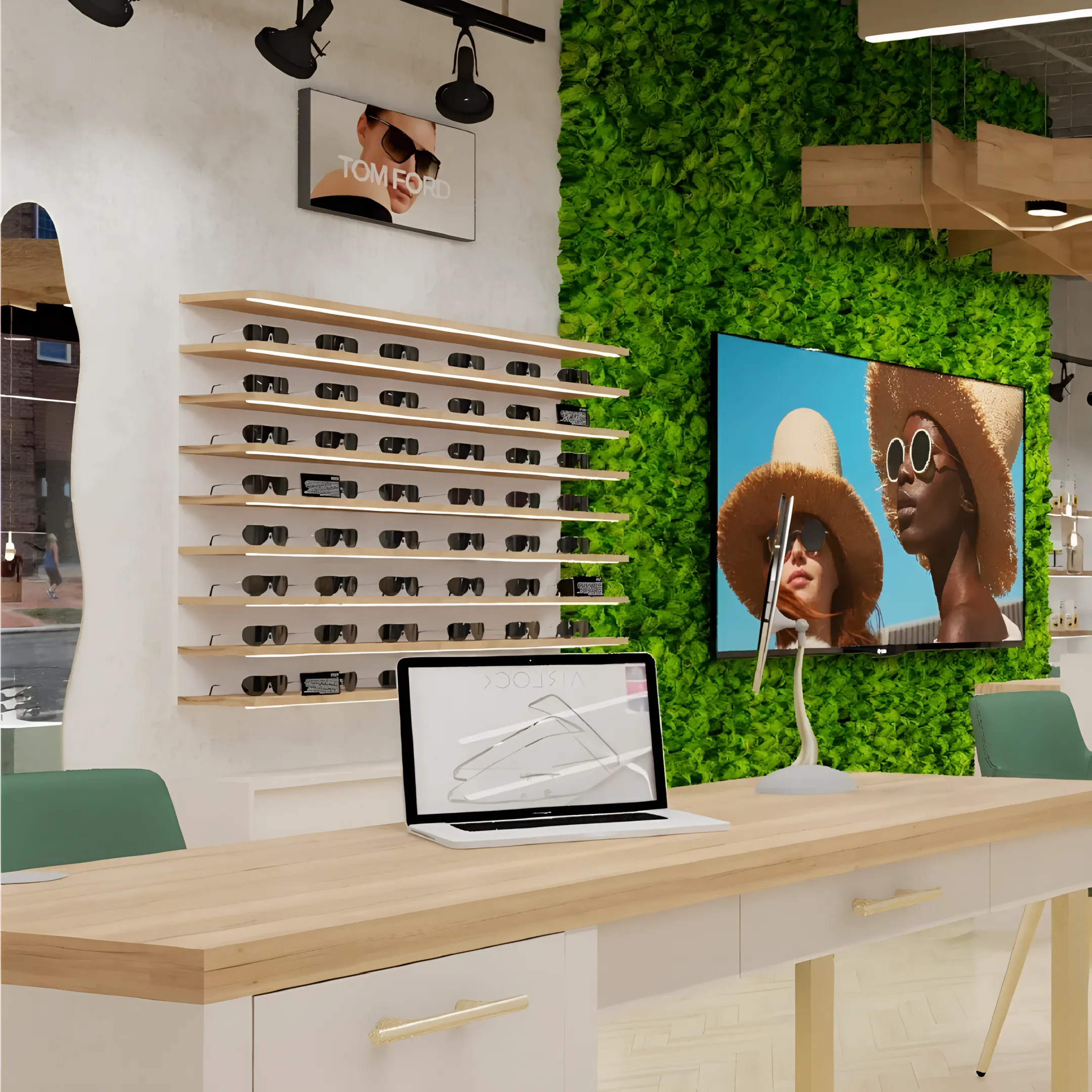 Eyewear Wall Displays for Optical Frames