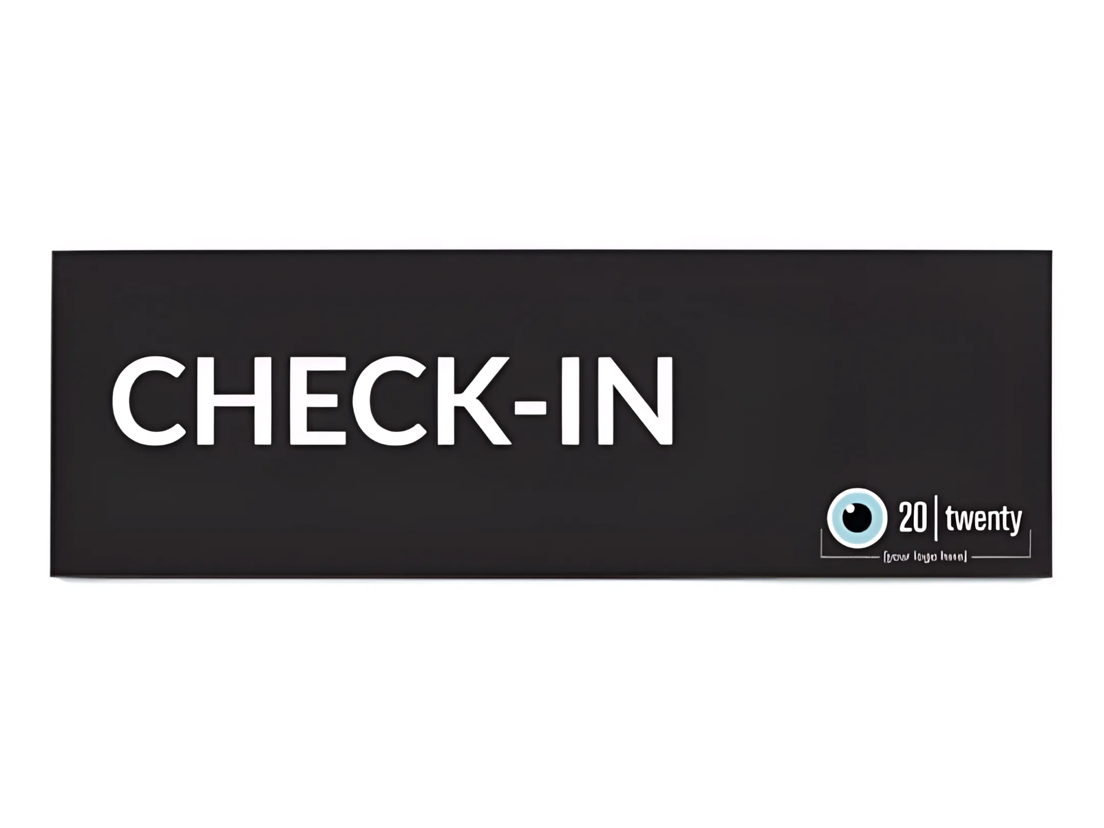 Vision center acrylic wayfinding