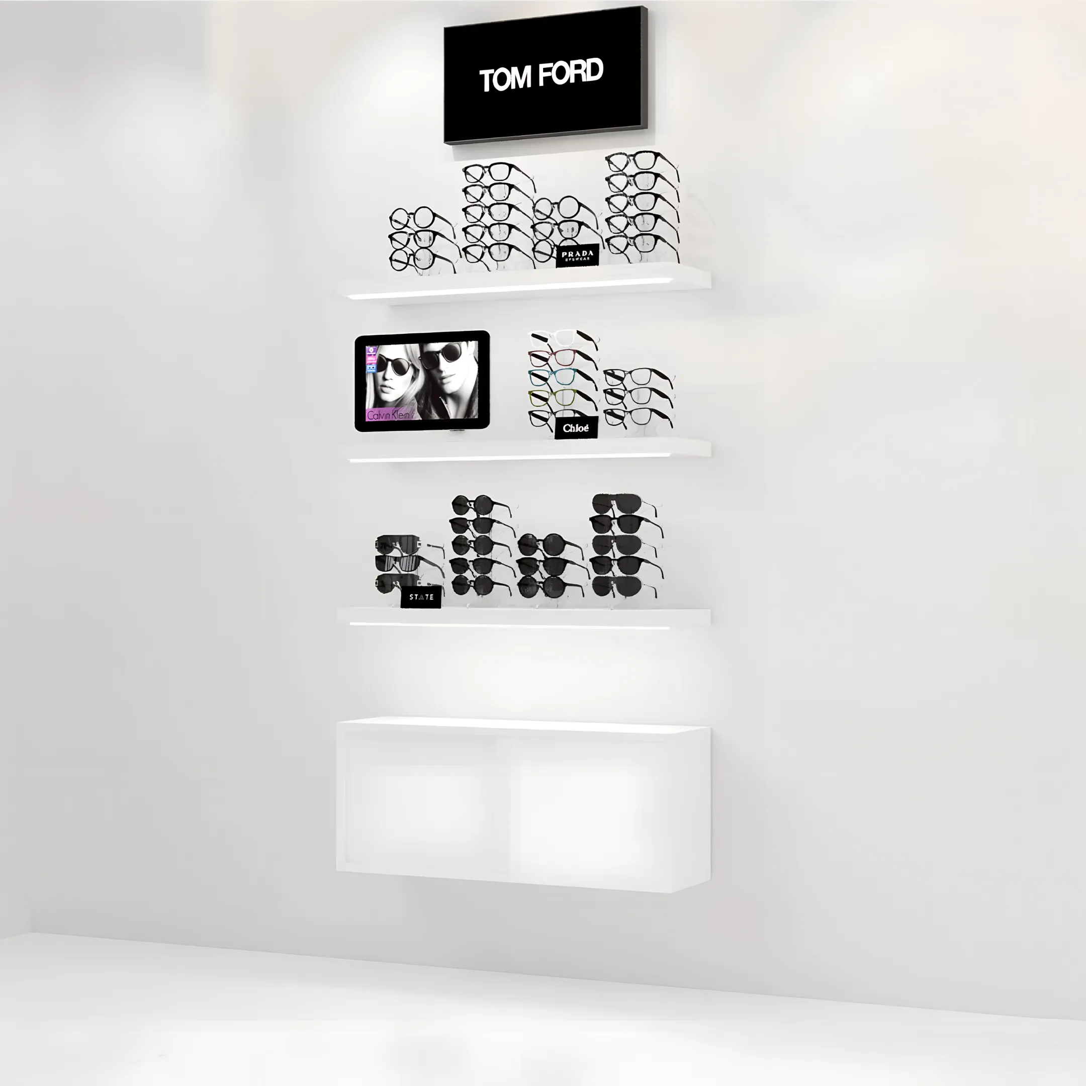 Eyewear boutique wall signage