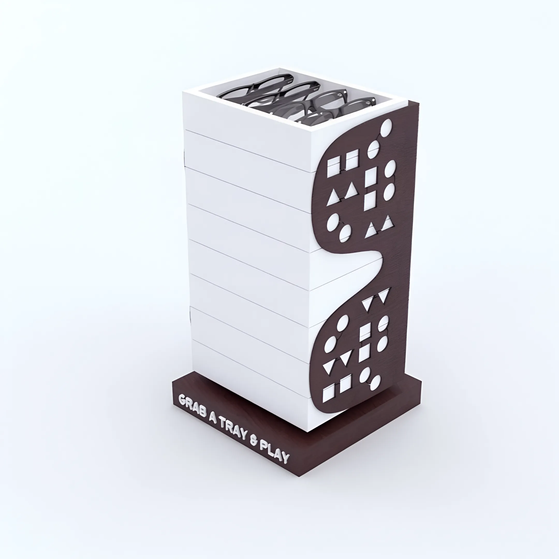 Optical Eyeglass Dispensing and Presentation Trays
