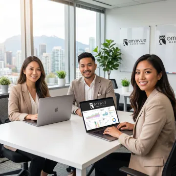 SEO strategist reviewing AI search performance dashboards