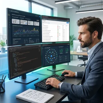 Technical SEO specialist auditing website structure