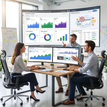 Team managing paid media campaigns