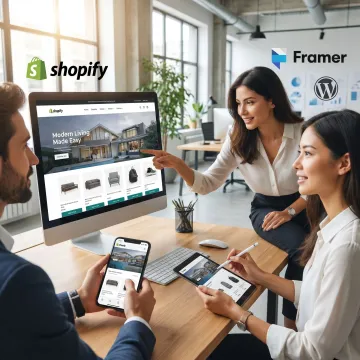 Custom Shopify store design on desktop and mobile
