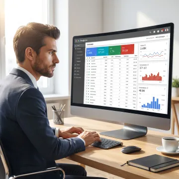 Specialist optimizing Google Ads campaigns for lead generation