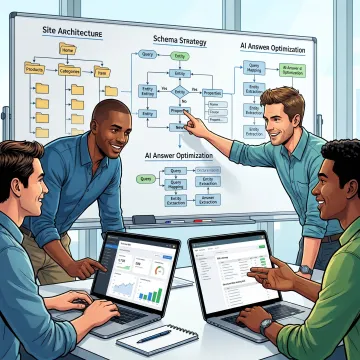 Technical SEO and AI search optimization planning session