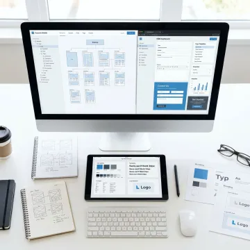 Corporate website design and development planning session