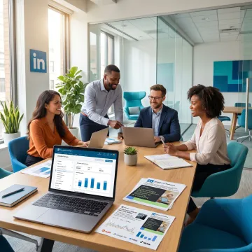 B2B LinkedIn advertising campaign planning session