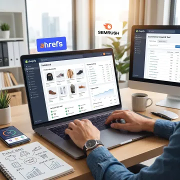 Shopify SEO specialist optimizing an ecommerce store