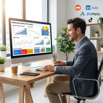Construction PPC campaign dashboard and contractor lead generation
