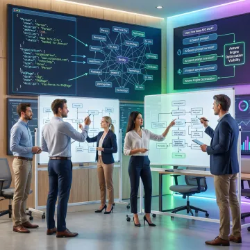 Team planning AI search optimization