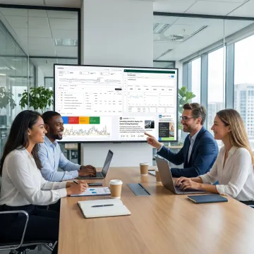 Team planning PPC lead generation strategy