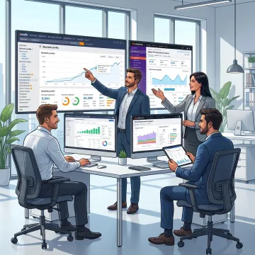 SEO strategist reviewing off-page authority growth