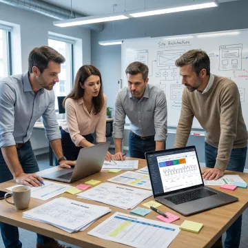 SEO team planning technical and AI search strategy
