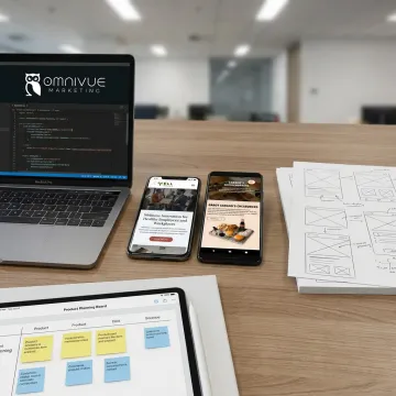 Cross-platform mobile app development interface on devices
