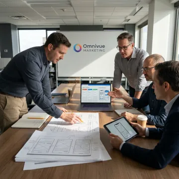 Team planning a cross-platform mobile app build