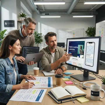 Custom application design and development workflow
