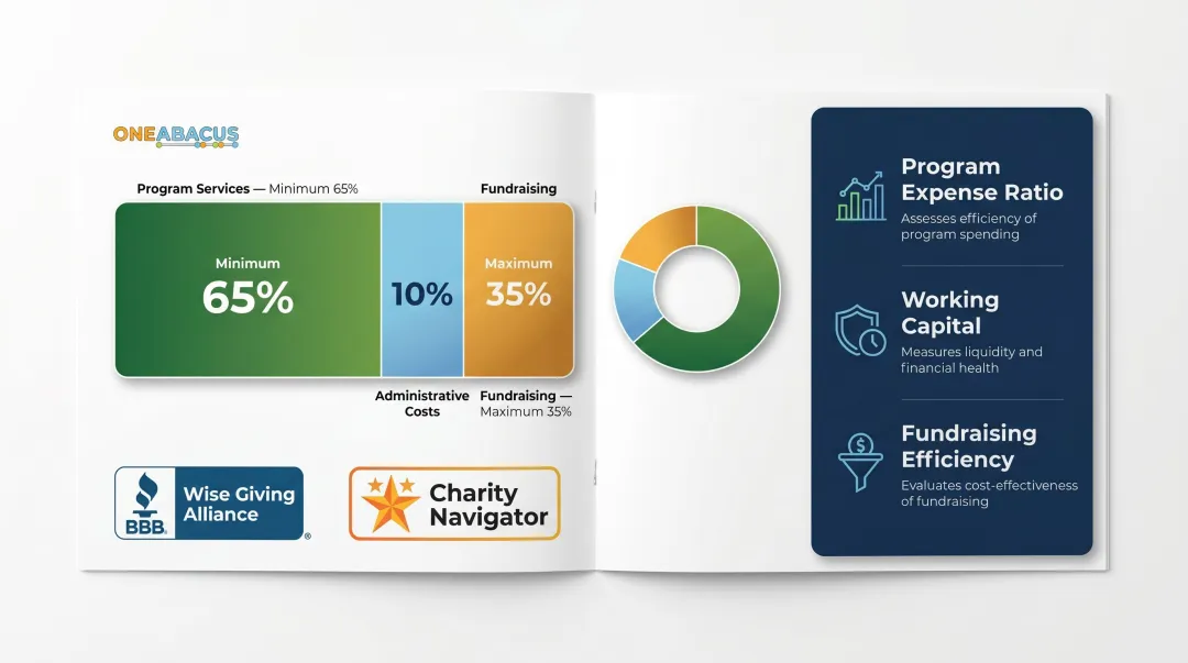 Nonprofit expense allocation benchmarks program administrative and fundraising ratios