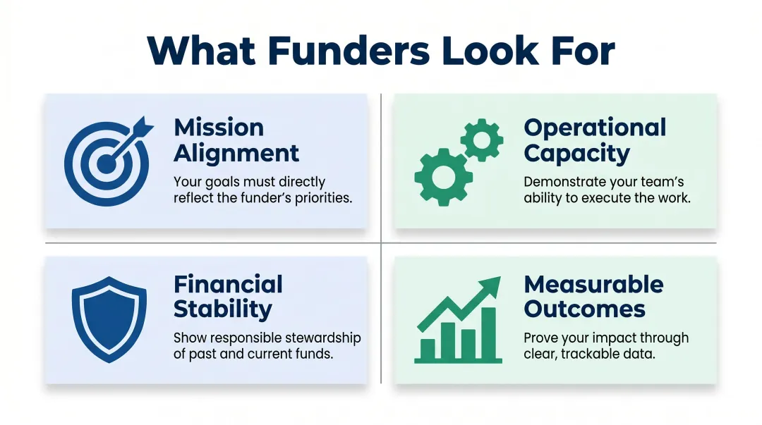 Four grant readiness requirements nonprofits must demonstrate to win funding