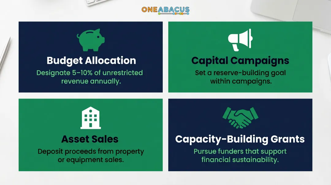 Four strategies to accelerate nonprofit operating reserve fund growth