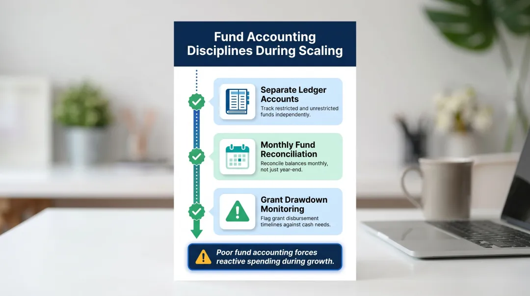 Nonprofit fund accounting disciplines checklist for restricted and unrestricted funds management