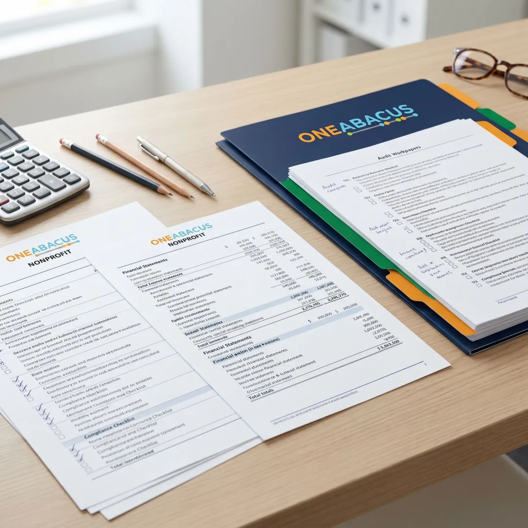 Financial audit documents for a nonprofit organization