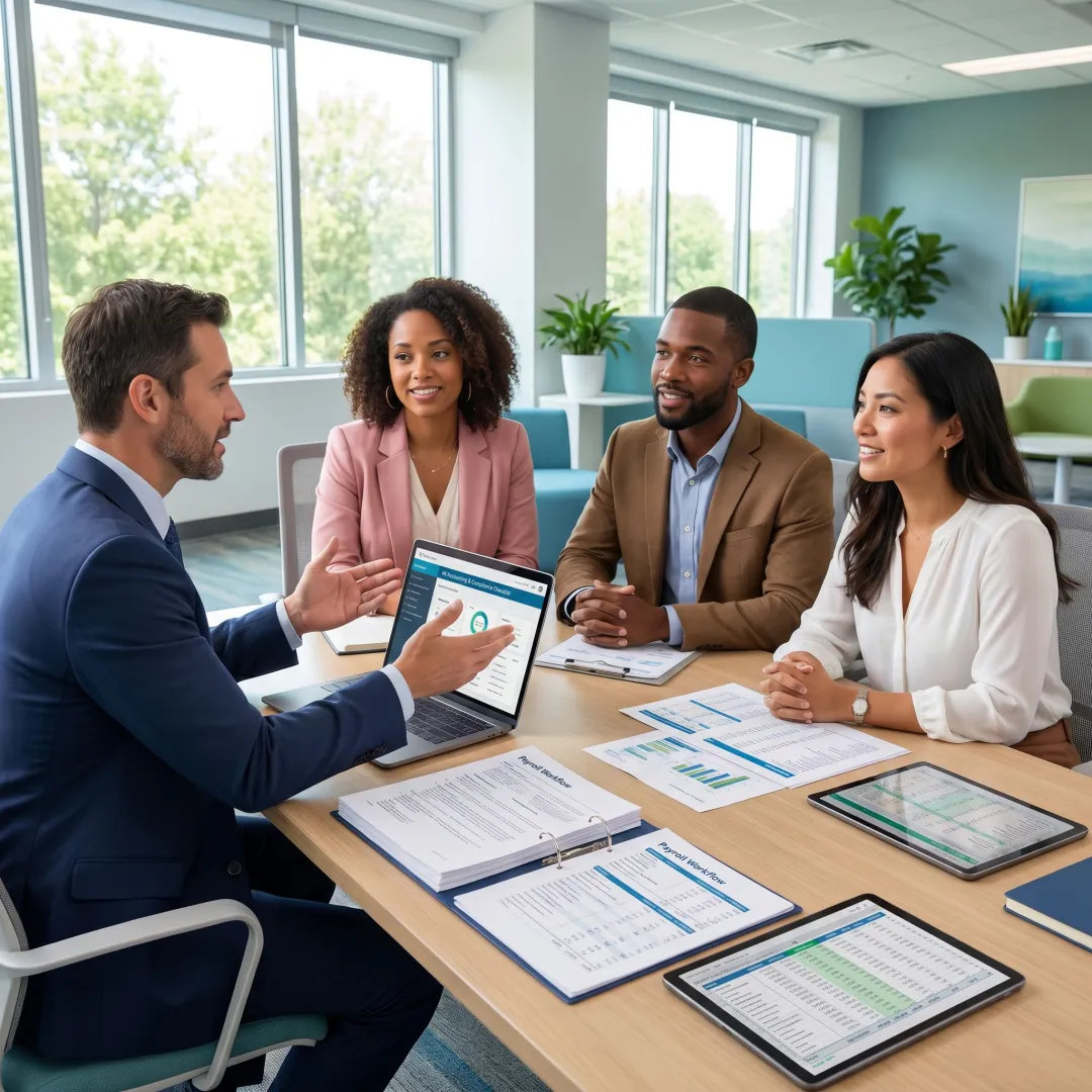 Payroll specialist assisting a nonprofit finance team