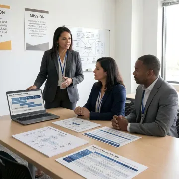 Interim CIO consulting with nonprofit leadership team
