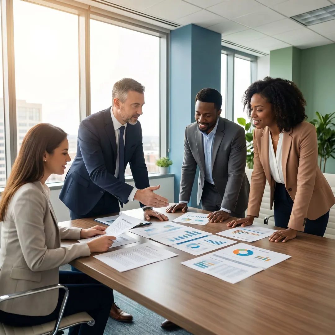 Advisor reviewing nonprofit financial and operational plans