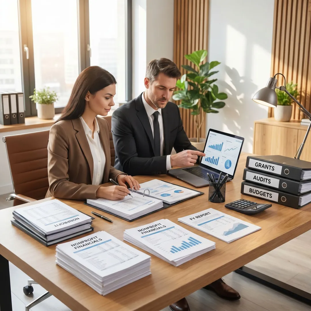 Bookkeeping and financial reporting for a nonprofit organization