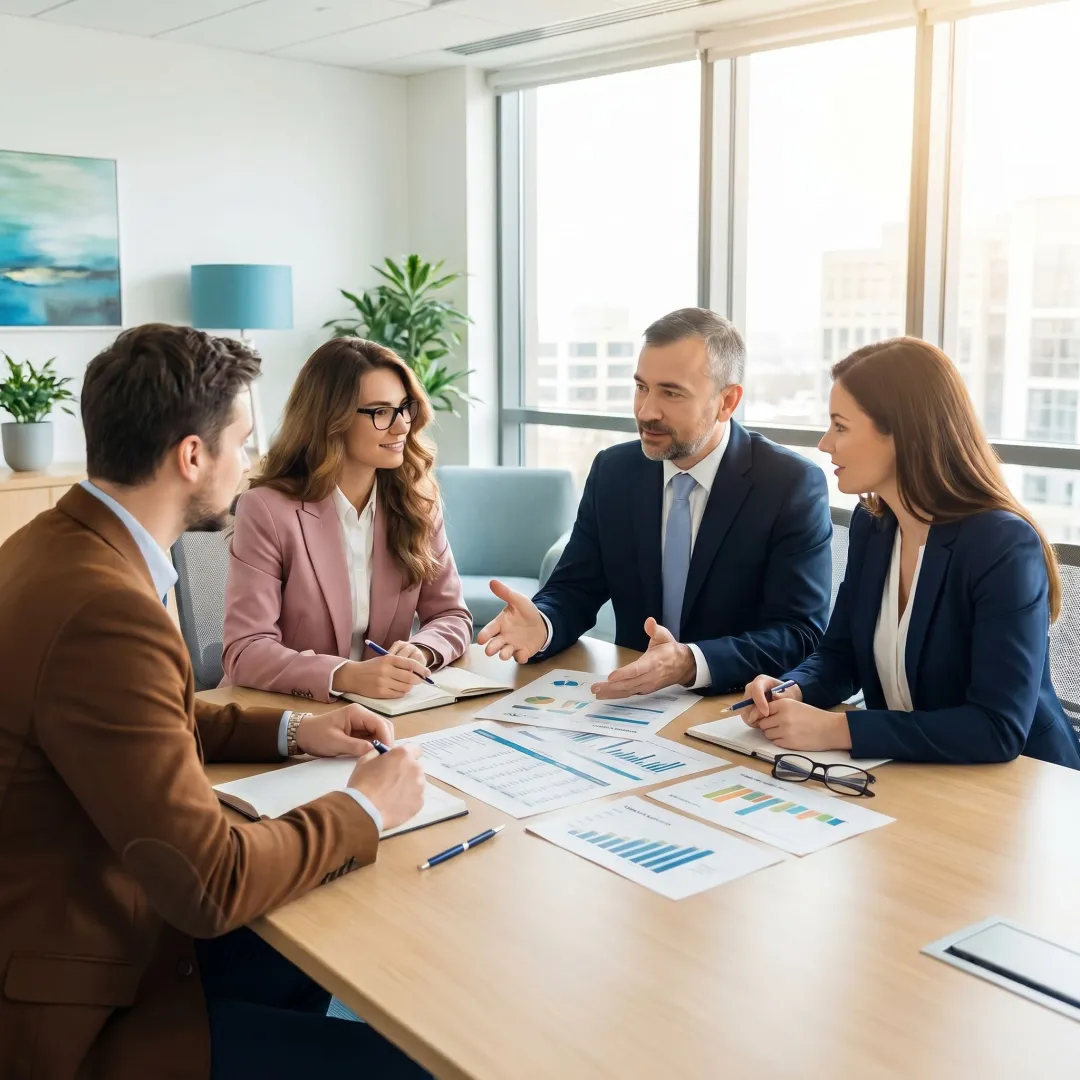 Nonprofit accounting advisor reviewing reports and budgets
