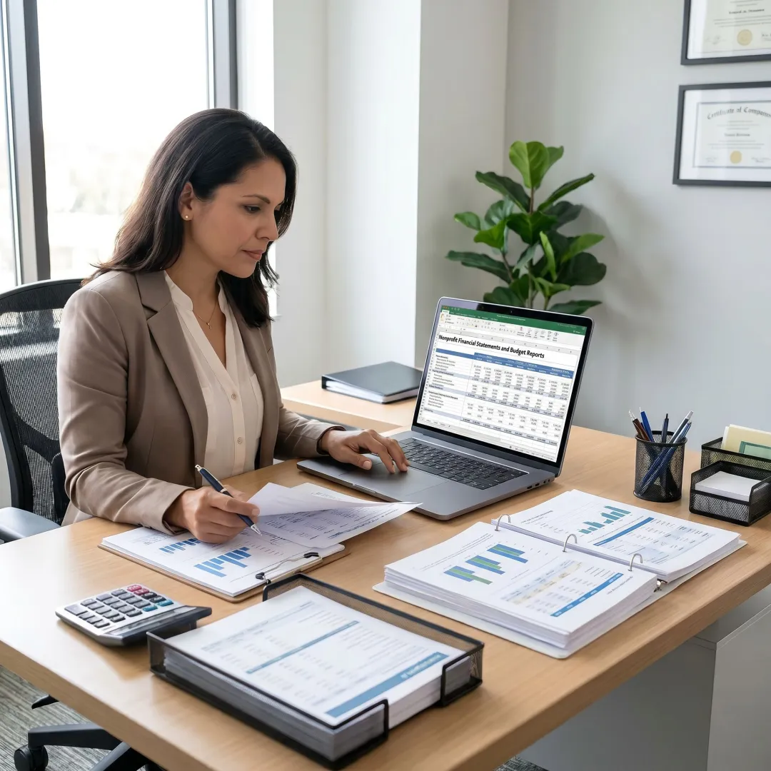 Nonprofit financial reporting and bookkeeping support