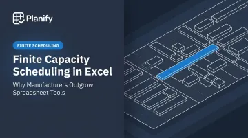 Finite Capacity Scheduling in Excel