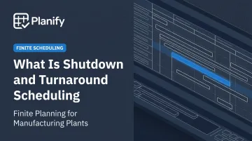 What Is Shutdown and Turnaround Scheduling