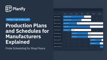 Production Plans and Schedules for Manufacturers Explained