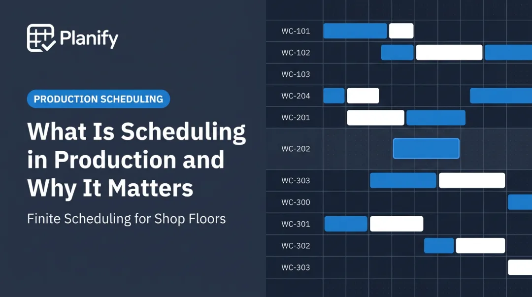 What Is Scheduling in Production and Why It Matters