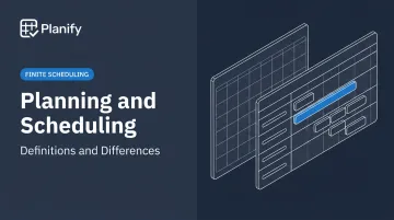 Planning and Scheduling: Definitions and Differences