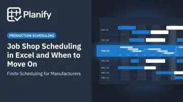 Job Shop Scheduling in Excel and When to Move On