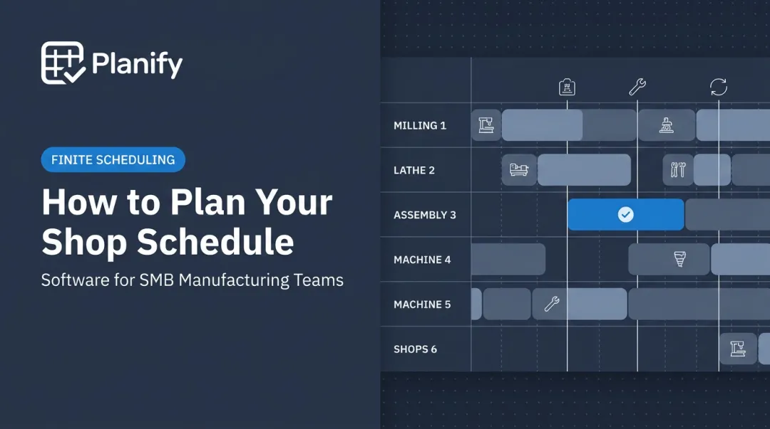 How to Plan Your Shop Schedule