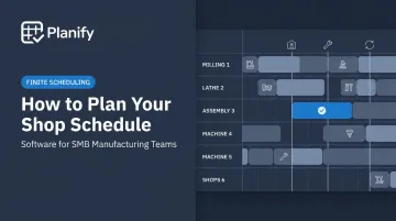 How to Plan Your Shop Schedule