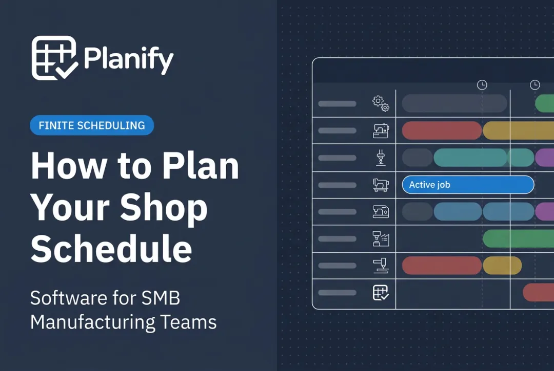 How to Plan Your Shop Schedule