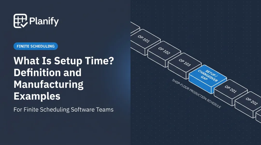 What Is Setup Time? Definition and Manufacturing Examples