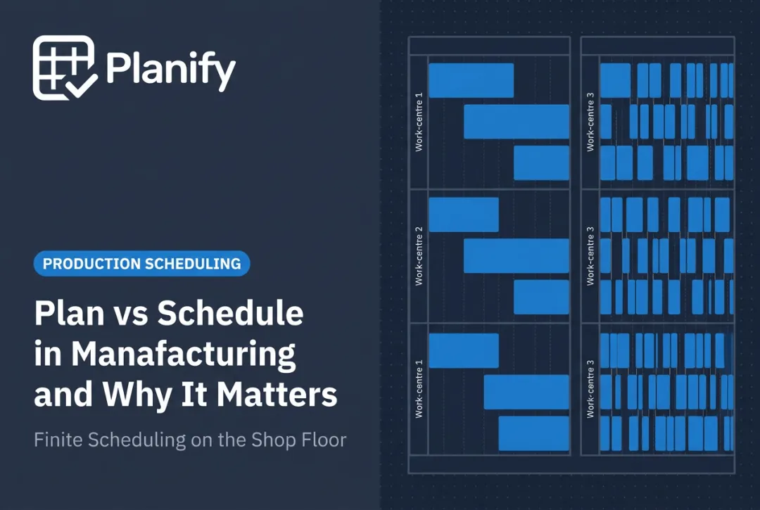 Plan vs Schedule in Manufacturing and Why It Matters