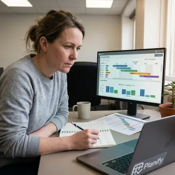 Planner using finite scheduling software
