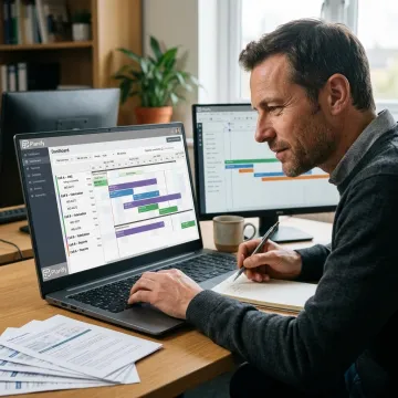 Multi-location scheduling software dashboard