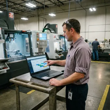 Manufacturing planner using digital scheduling software