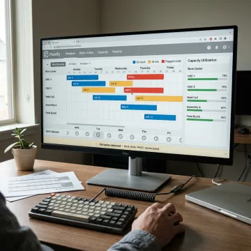 Manufacturing demand planning software dashboard