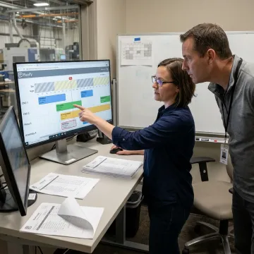 Planner mapping manufacturing schedule constraints