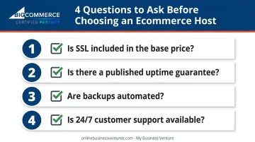 Four-question checklist for evaluating ecommerce hosting provider reliability