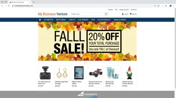 My Business Venture turn-key e-commerce store package features and branded storefront